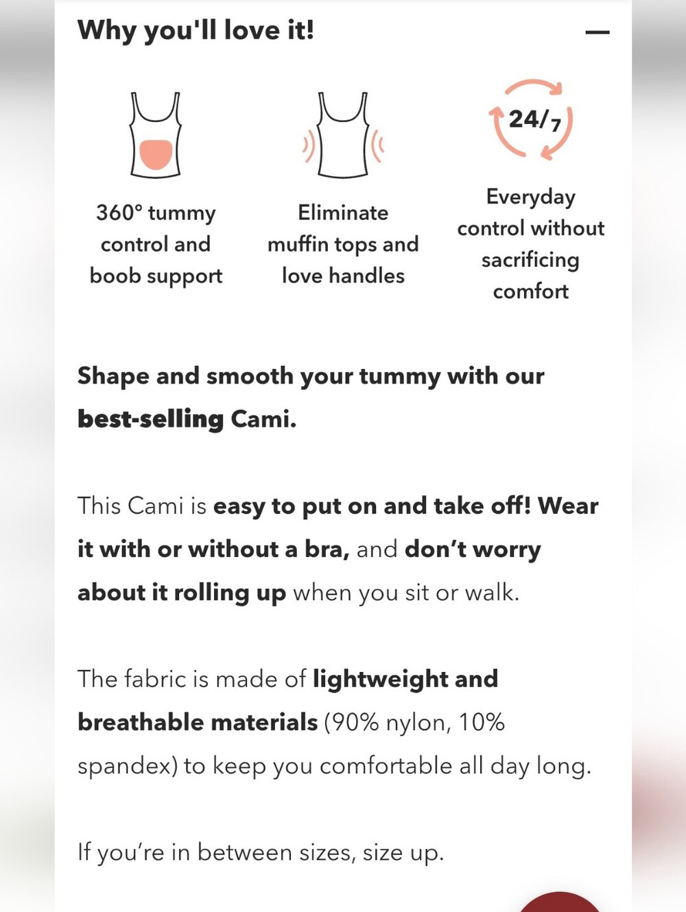 SHAPERMINT Essentials All Day Every Day Tank & Cami Set, Sz L - Picture 15 of 16
